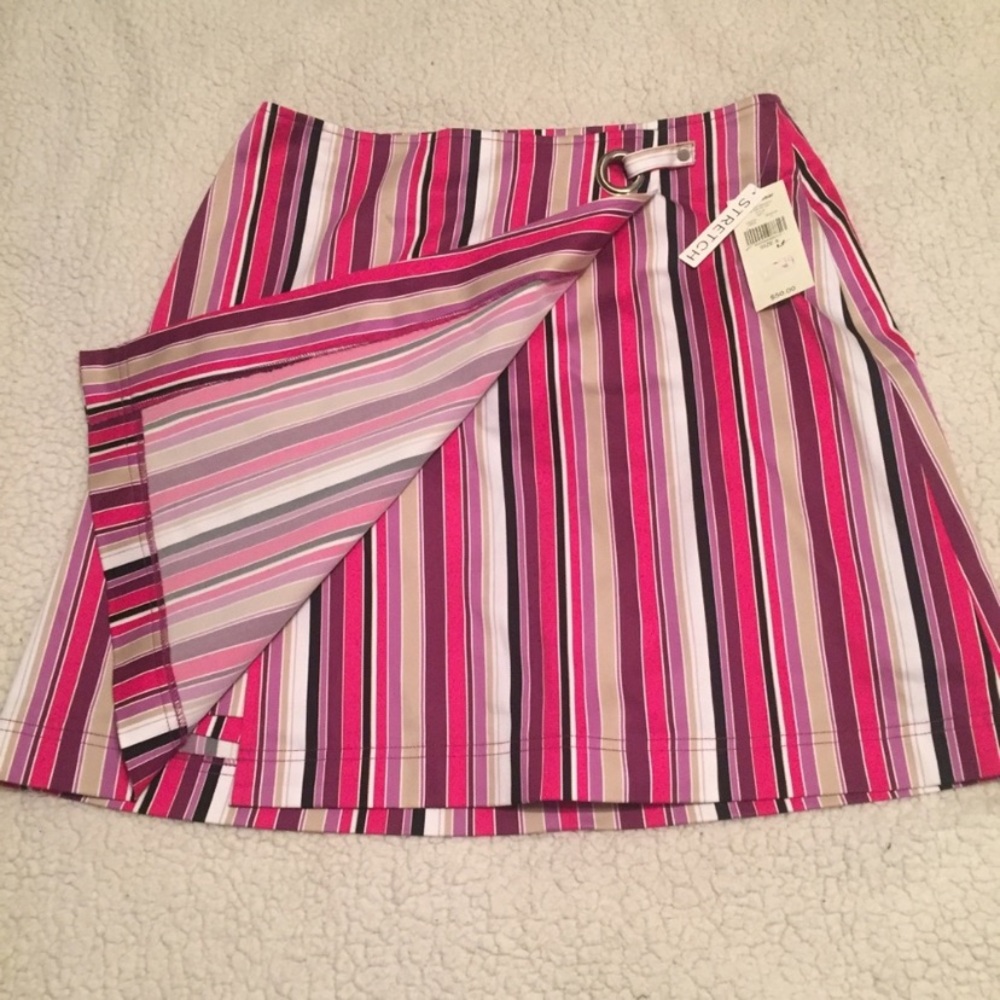 Valerie Stevens pink purple golf casual skirt NWT - Picture 5 of 7